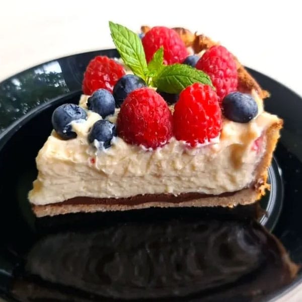 Tarte ar avenēm un vārīto piena-biezpiena krēmu mazkaloriju