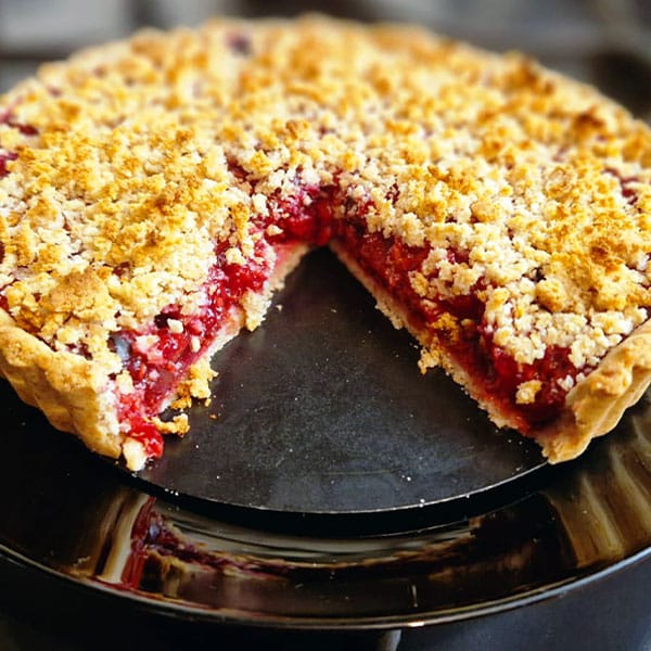 Tarte ar ogām 1 Крамбл-тарт с ягодами