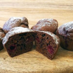 Wholemeal Muffins with Cherries