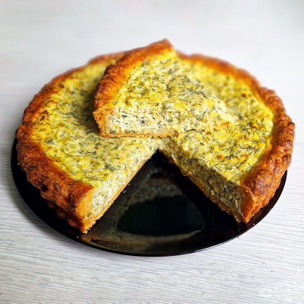 Tarte ar sieru, olām un burkāniem 1 Tarte ar sieru olām un burkāniem