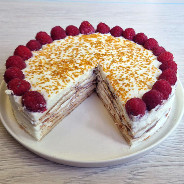 Pankūku torte ar sojas proteīnu